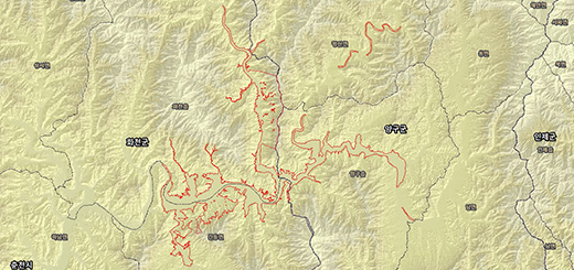 화천호(파로호) 수산자원보호구역경계 지도이미지