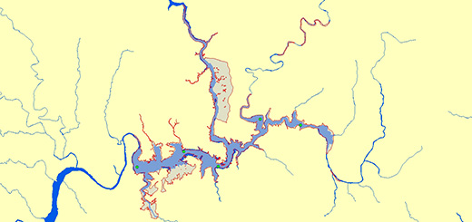 화천호(파로호) 조사지점 지도이미지