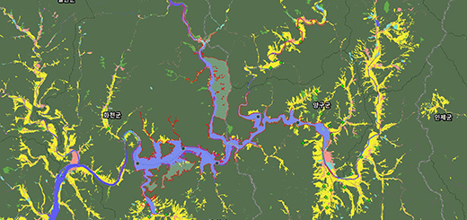 화천호(파로호) 용도&middot;지역지구 지도이미지