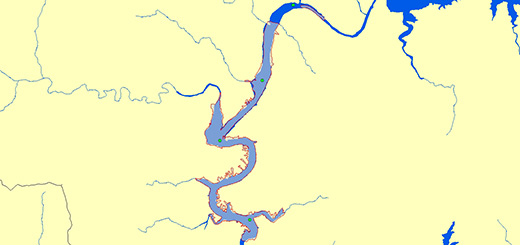 춘천호 조사지점 지도이미지