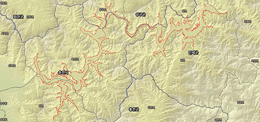 소양호 수산자원보호구역경계 지도이미지