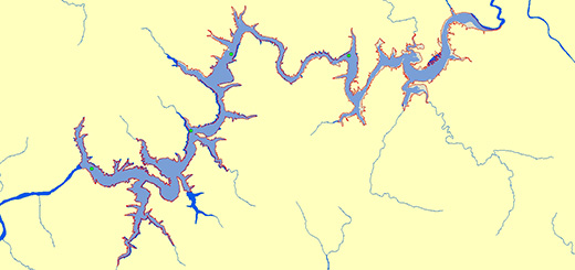 소양호 조사지점 지도이미지