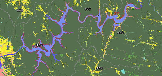 소양호 용도&middot;지역지구 지도이미지