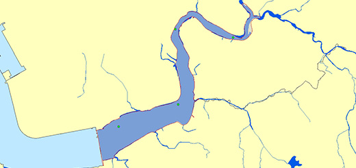 아산호(평택호) 조사지점 지도이미지