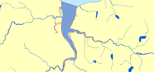 삽교호 조사지점 지도이미지