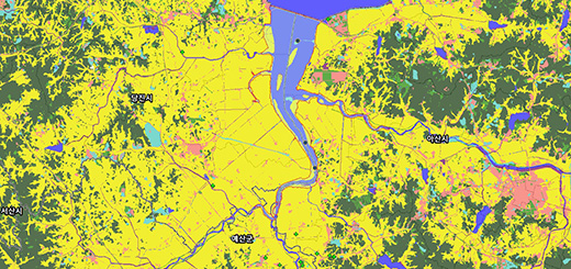 삽교호 용도&middot;지역지구 지도이미지