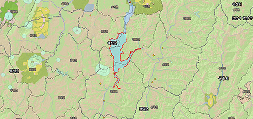 예당호 토지피복도 지도이미지