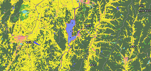 예당호 용도&middot;지역지구 지도이미지
