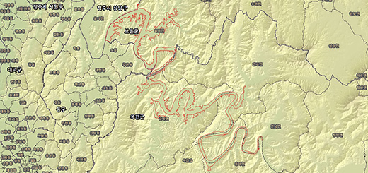 대청호 수산자원보호구역경계 지도이미지