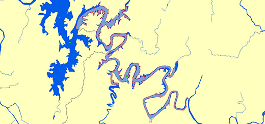 대청호 조사지점 지도이미지