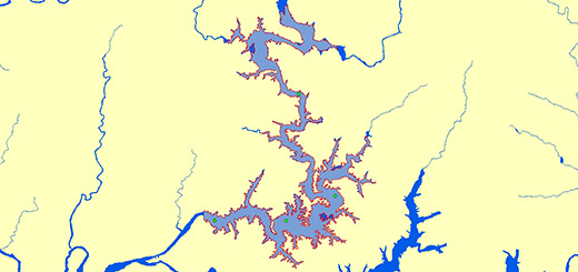 안동호 조사지점 지도이미지