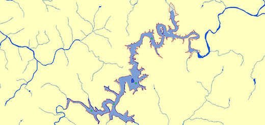 운암호(옥정호) 조사지점 지도이미지