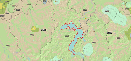 나주호 토지피복도 지도이미지
