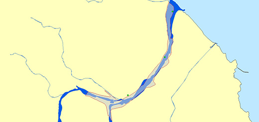 남대천 조사지점 지도이미지