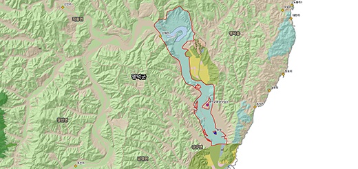 오십천 토지피복도 지도이미지