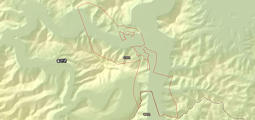 왕피천 수산자원보호구역경계 지도이미지