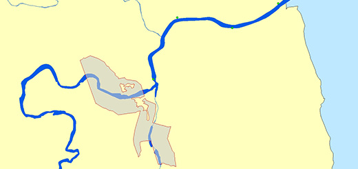 왕피천 조사지점 지도이미지