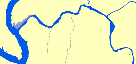 홍천강 조사지점 지도이미지