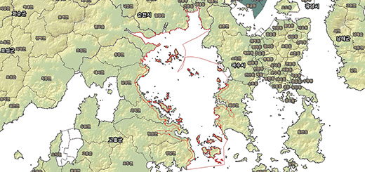 여자만 수산자원보호구역경계 지도이미지