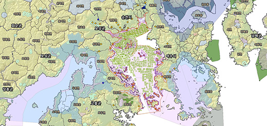 여자만 토지피복도 지도이미지