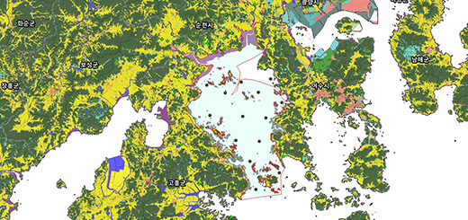 여자만 어장정보 및 보호구역 현황 지도이미지