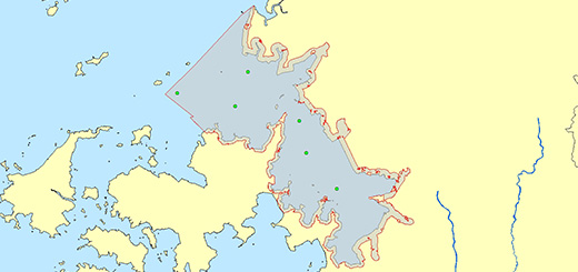 함평만 조사지점 지도이미지