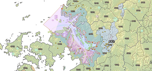 함평만 토지피복도 지도이미지