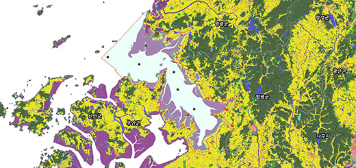 함평만 어장정보 및 보호구역 현황 지도이미지