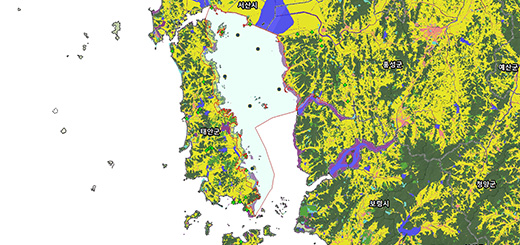 천수만 어장정보 및 보호구역 현황 지도이미지